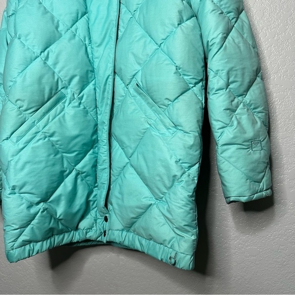 Vintage Obermeyer Puffer Ski Down Jacket Snow Coat Blue‎ Warm Winter Vacation - Picture 3 of 14